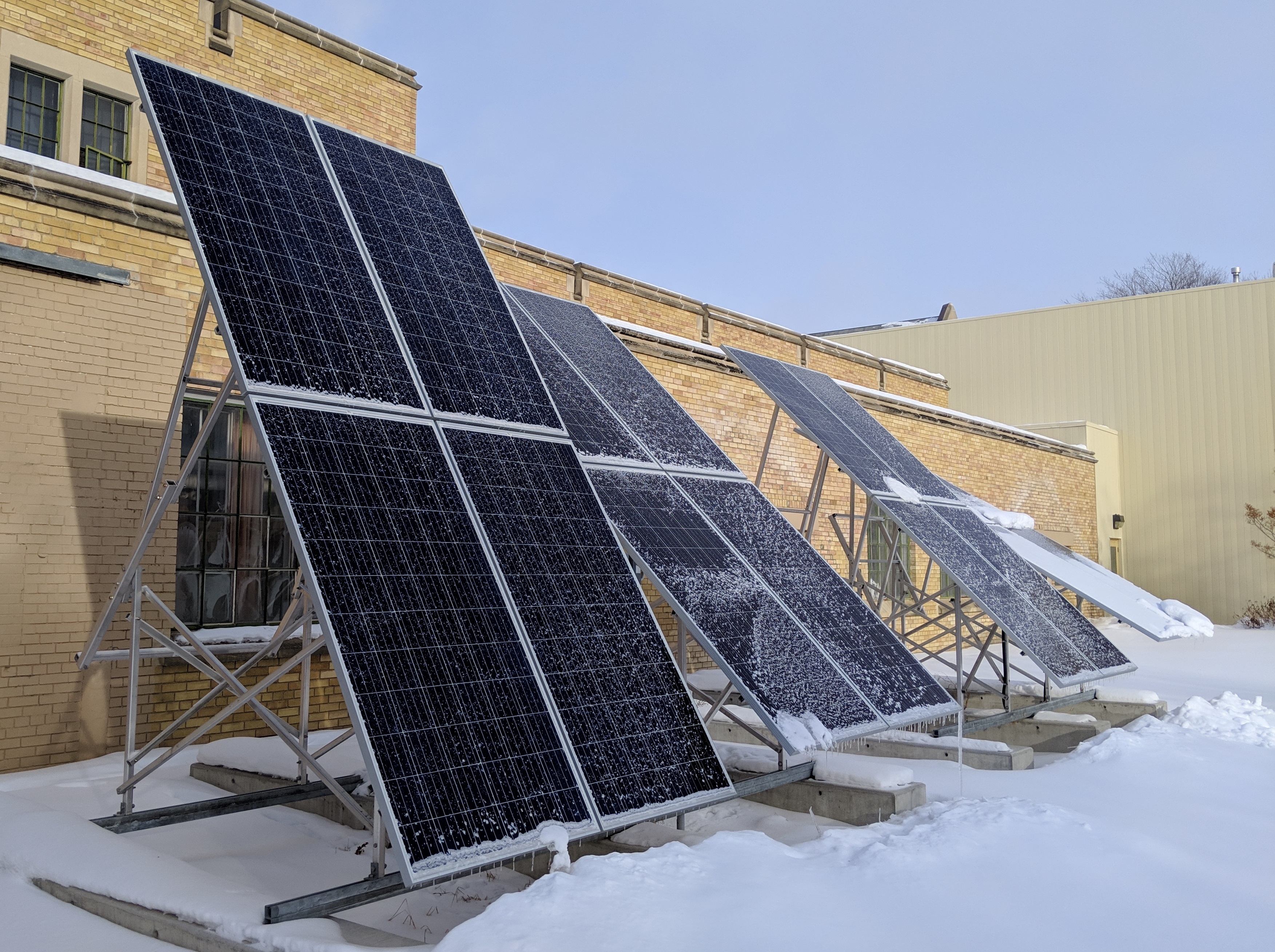 Solar array at the John Mitchell Building on the U of S campus